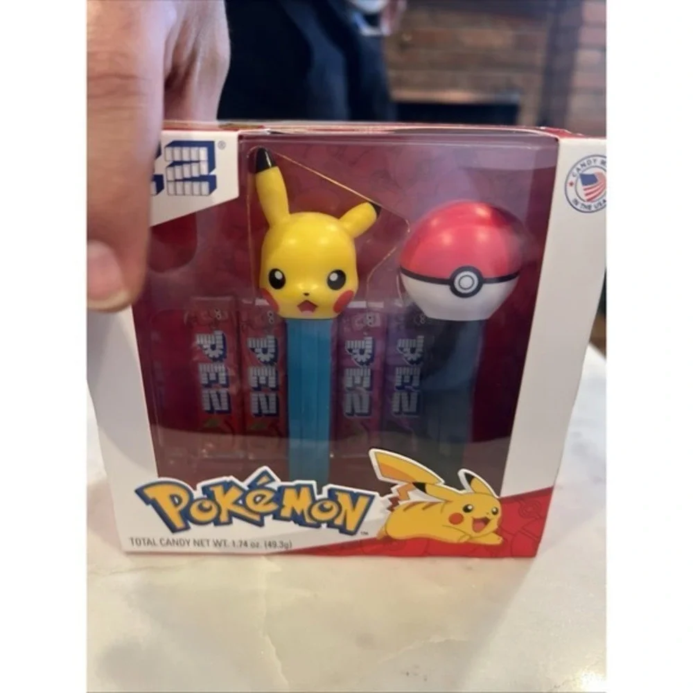 Pokemon Pikachu + Poke Ball 2 Pack Pez Dispenser & Candy Gift Set New Sealed Box